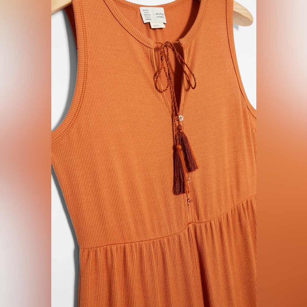 Anthro Marina Tiered Wide Leg Jumpsuit - Picture 11 of 11